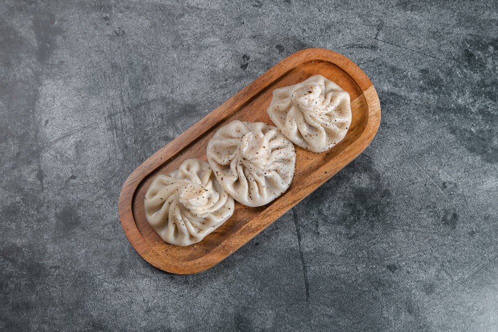 Хинкали с говядиной и свининой