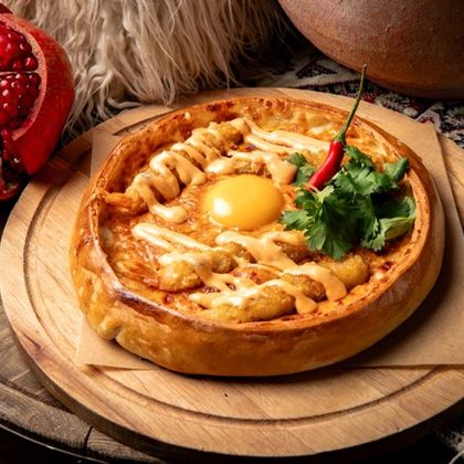 Хачапури том - ям с креветкой