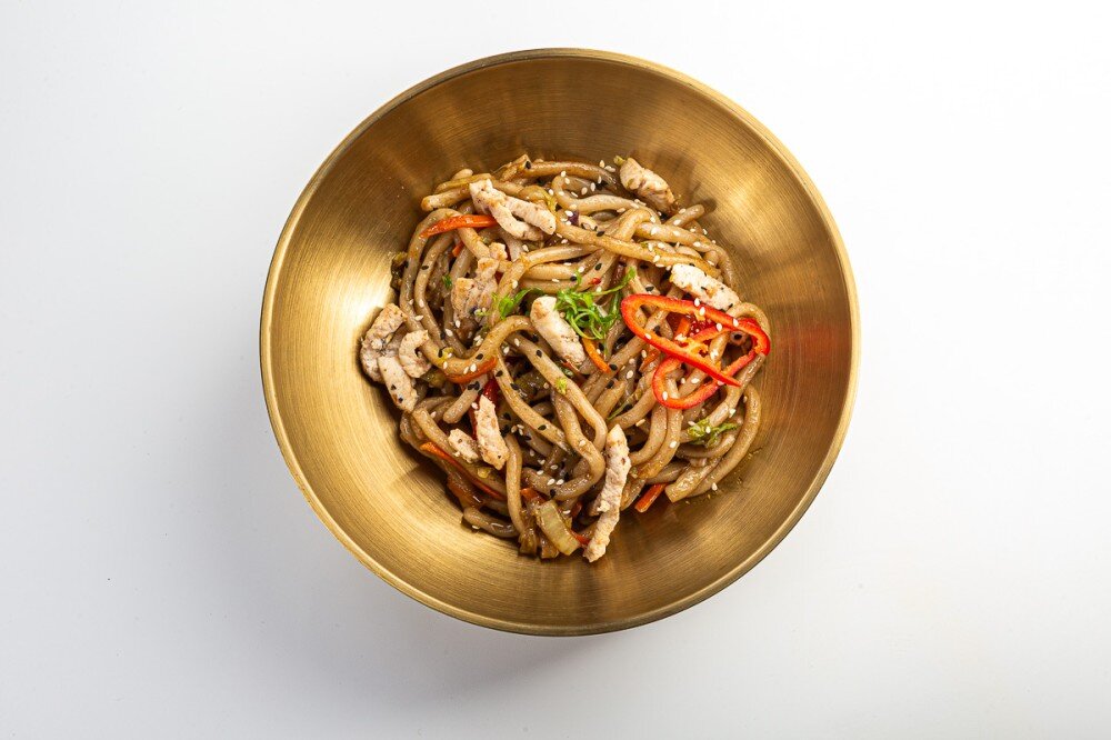 Удон с цыпленком