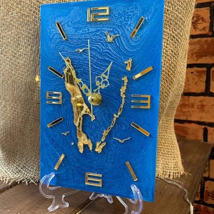 Часы прямоугольные 13х20см "Сахалинская область" 018