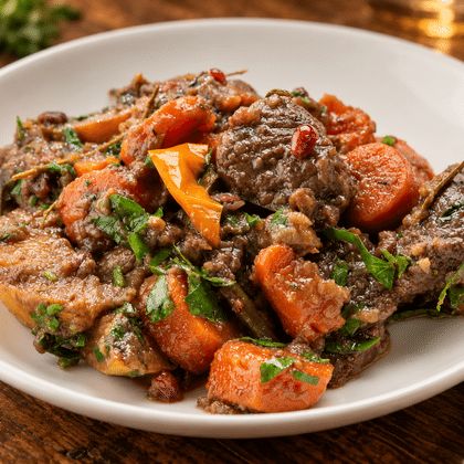 Жаркое из баранины с овощами