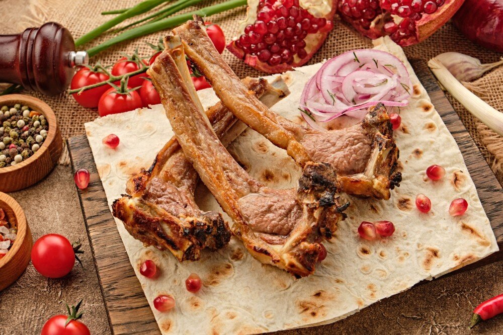 Шашлык из бараньей корейки