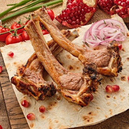 Шашлык из бараньей корейки