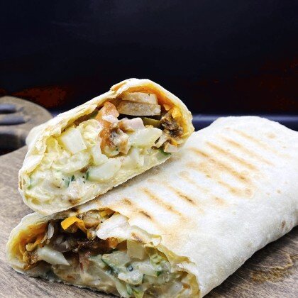 Острая фирменная шаурма с двойным мясом