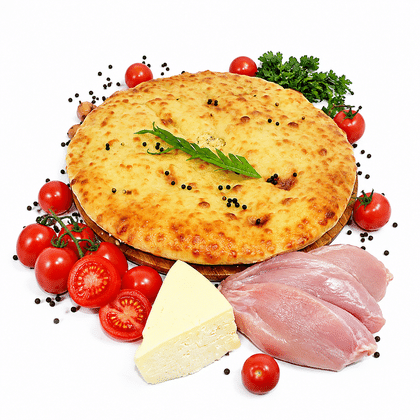 С ИНДЕЙКОЙ, ПОМИДОРАМИ И СЫРОМ