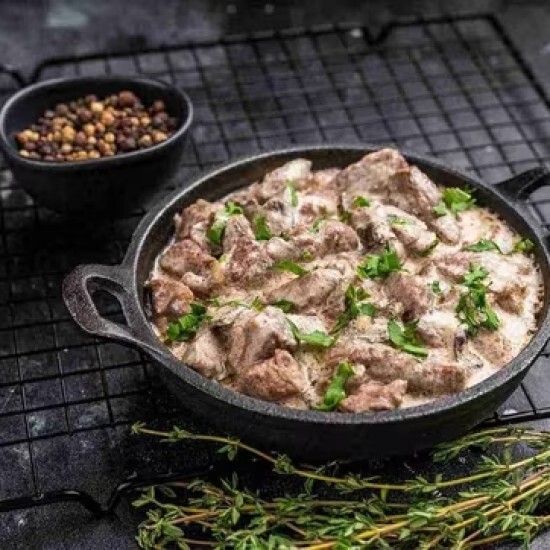 Жаркое из курицы с грибами