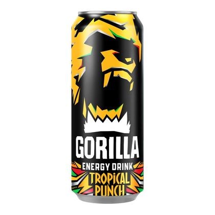 Горилла Тропикал Панч энергетический напиток б/а газ.