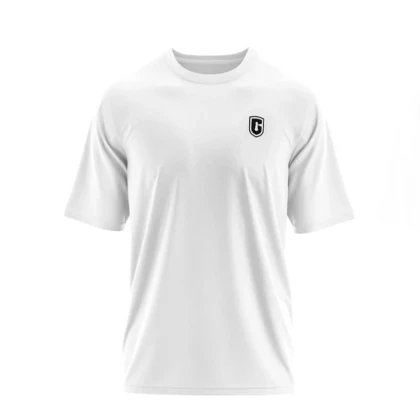 Футболка белая с маленьким логотипом
