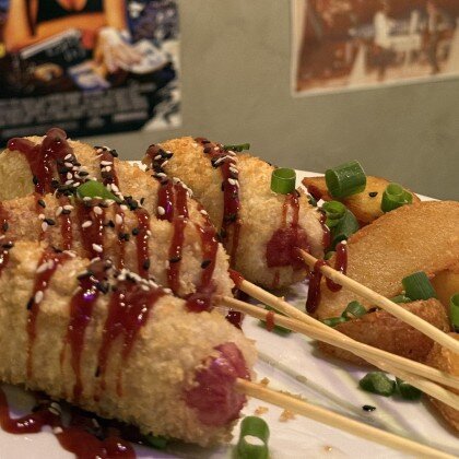 Мини-сосиски в панировке