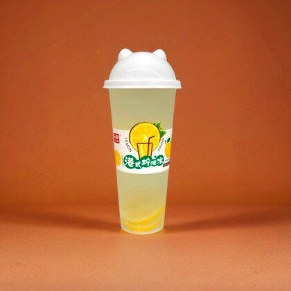Фруктовый напиток Lebin Lemon Drink с соком лимона и кусочками желе в гонконгском стиле