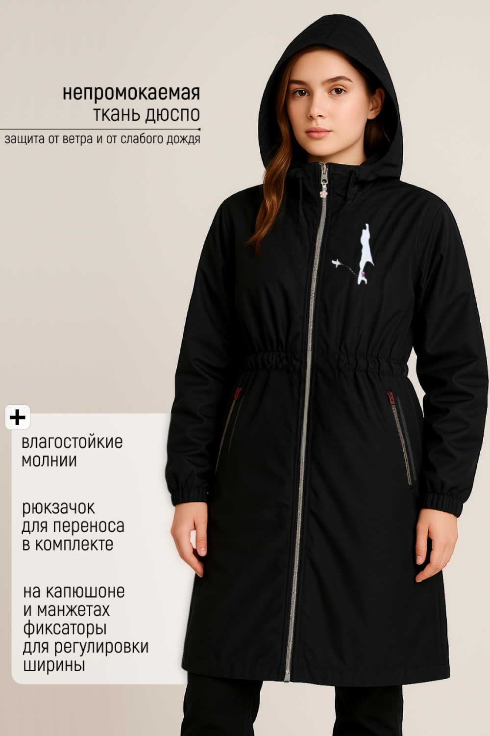 Дождевик плащ из дюспо
