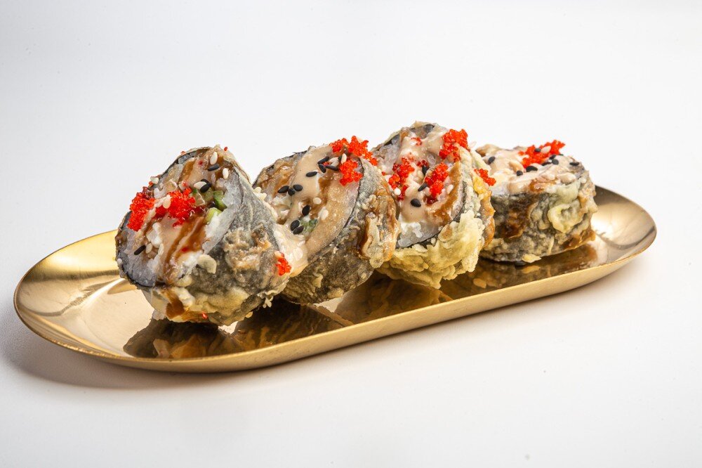 Жареный ролл со снежным крабом