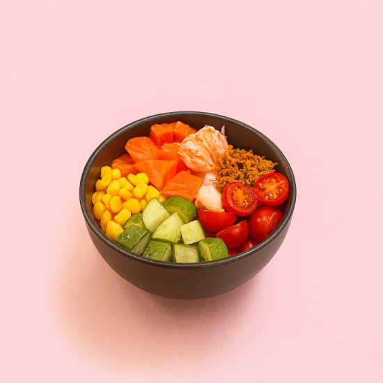 Поке с Лососем и Креветкой