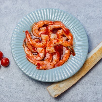 Креветки в томатном соусе