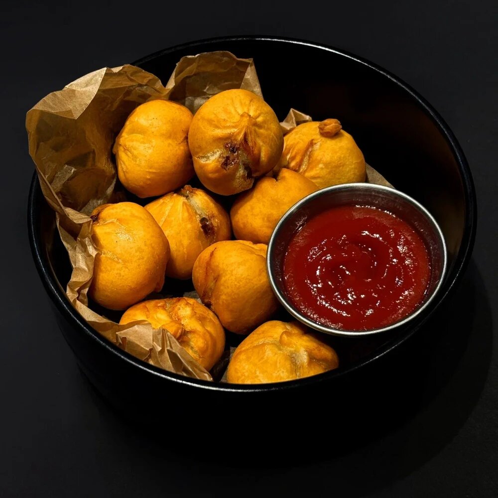 Пельмени фри с кетчупом