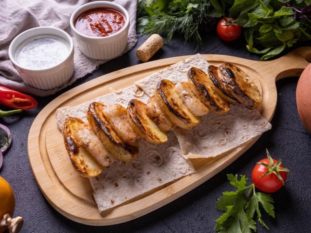 Картофель с курдюком