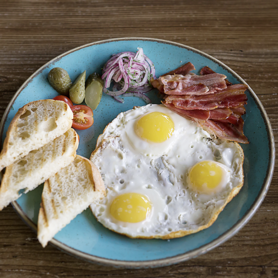 Яичница с беконом