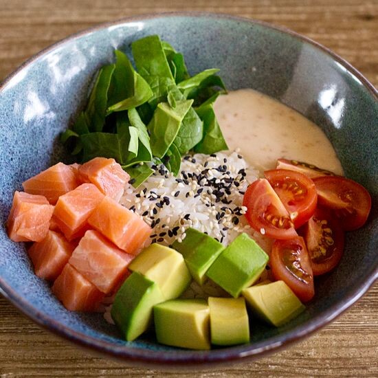 Азиатский с лососем