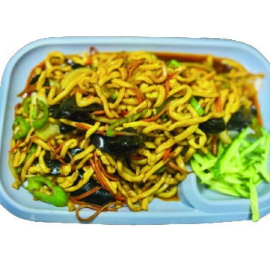 Лапша жареная в кисло-сладком соусе