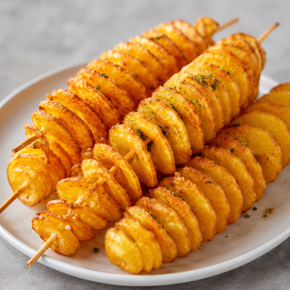 Картофельная спираль с посыпками