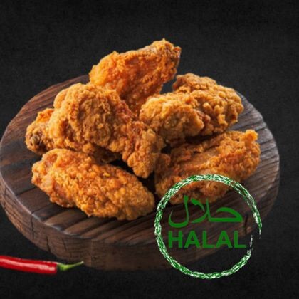 Острые хрустящие крылышки,халяль