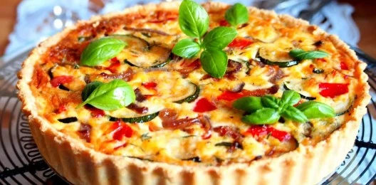Киш с запеченными овощами