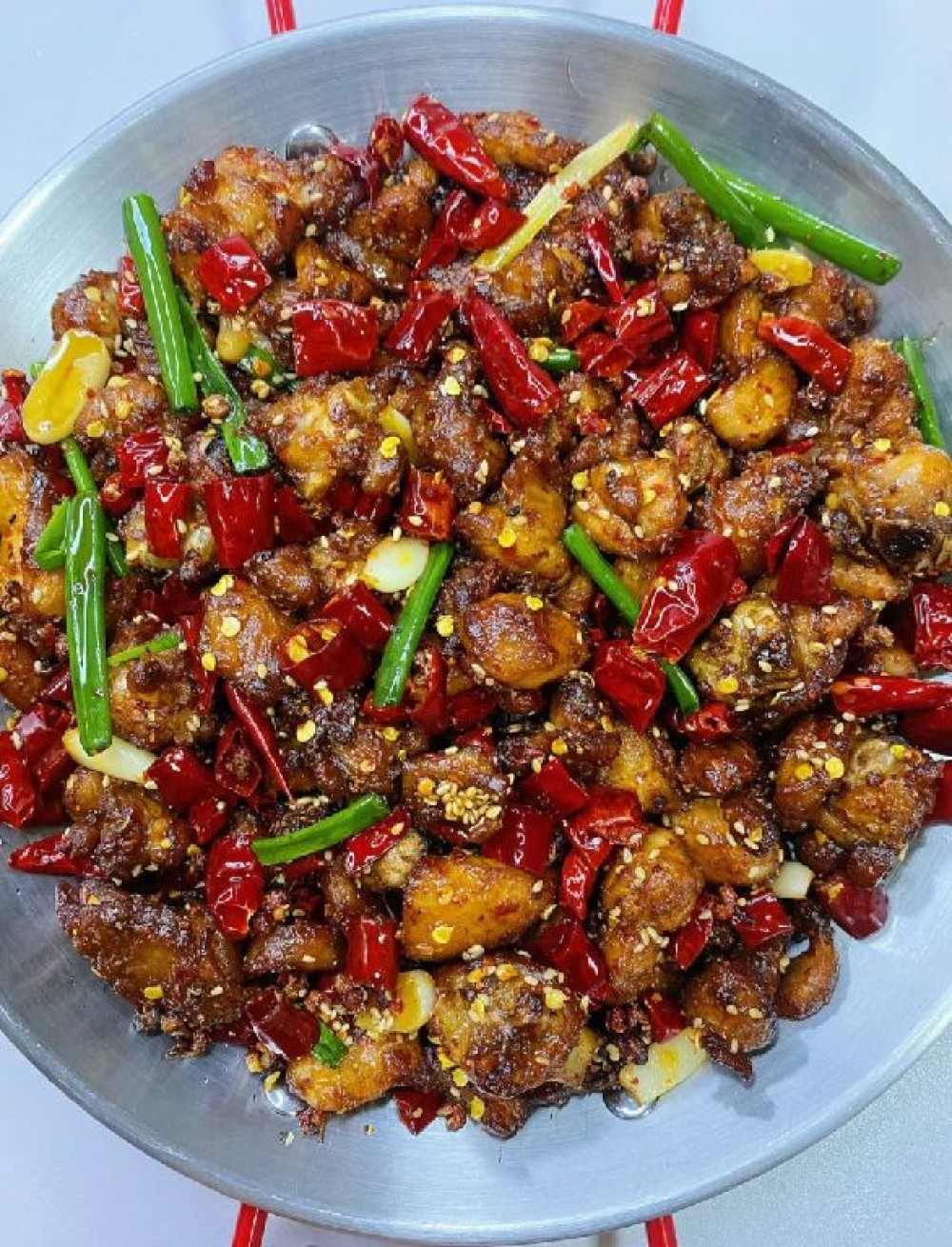 Курица по сычуаньски (с костями)