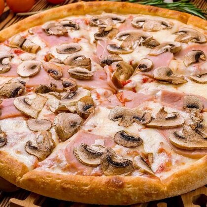 Пицца ветчина и грибы 30см