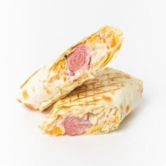 Ленивое Тако с сосиской и картошкой фри