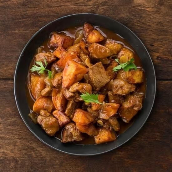 Жаркое из свинины с грибами