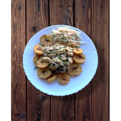 Жареха с курицей