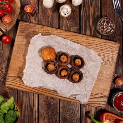 1 кг шампиньонов на мангале