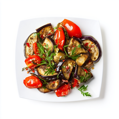 Салат с баклажанами