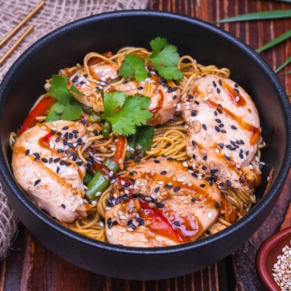 Вок с курицей