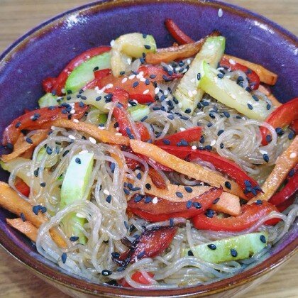 Фунчоза с овощами