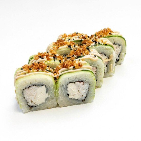 Тануки с крабом.