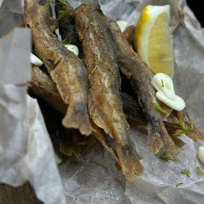 Жареная мойва