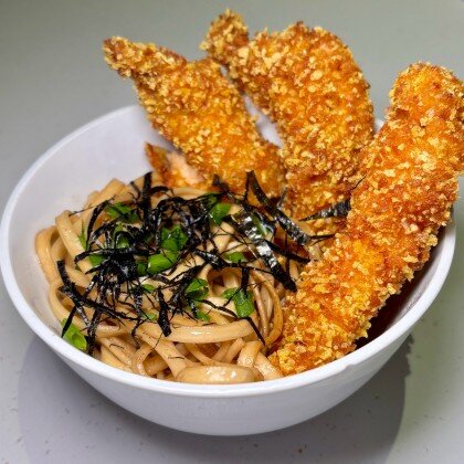 Якисоба с курицей