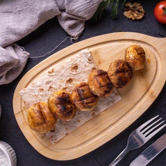 Шашлык из шампиньонов