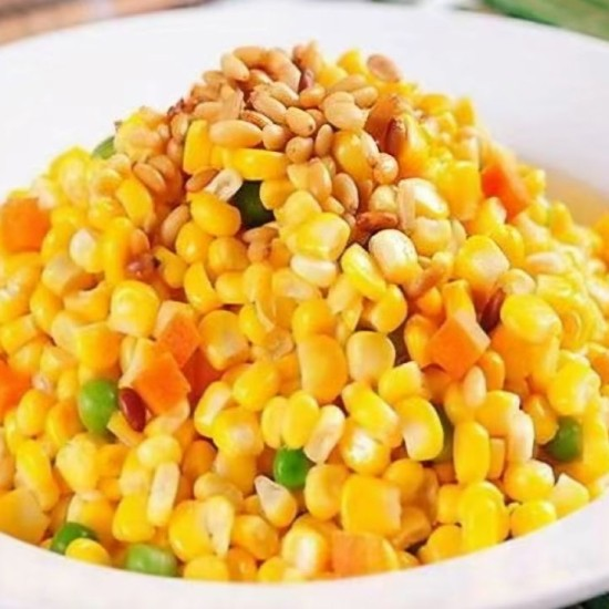 松仁玉米 / Жареная кукуруза с кедровыми орешками в сладком соусе