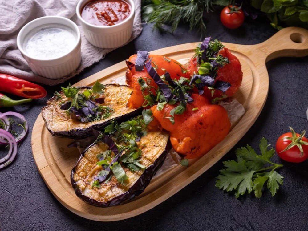 Перец болгарский на мангале