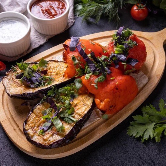 Перец болгарский на мангале