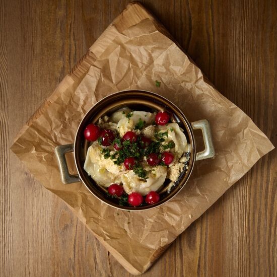 Пельмени с диким лососем