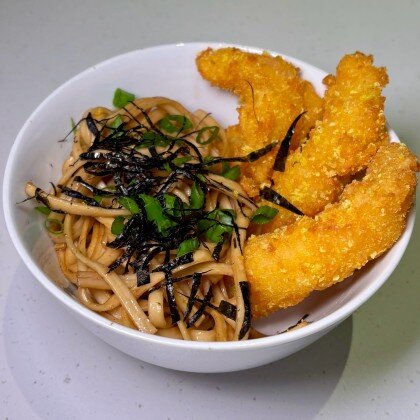 Якисоба с креветкой