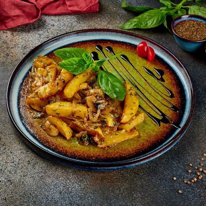 Картофель с грибами