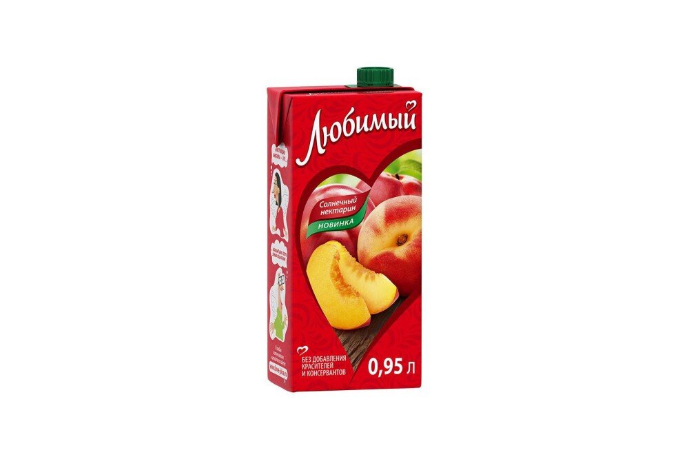 Сок «Любимый» Солнечный нектарин 950 мл