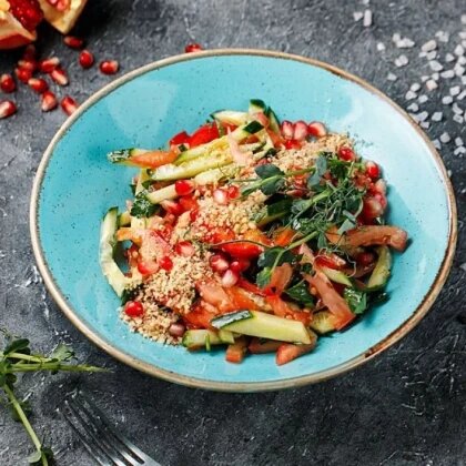 Салат Овощной с орехами