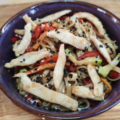 Удон с курицей