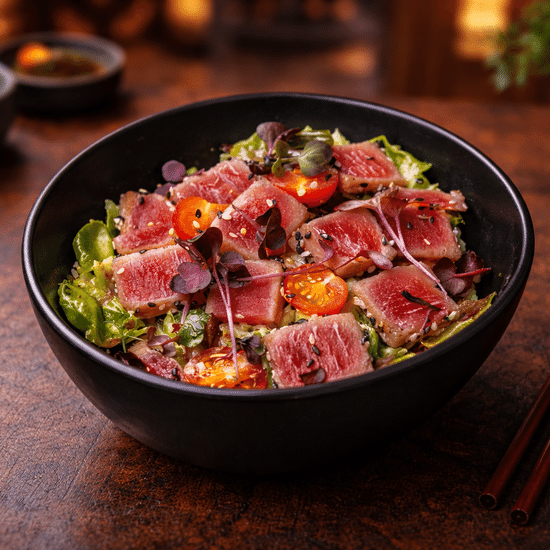 Татаки со стейком тунца