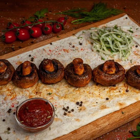 Шампиньоны на углях